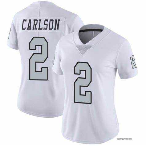 Womens Las Vegas Raiders #2 Daniel Carlson White Color Rush Limited Stitched Jersey Dzhi->women nfl jersey->Women Jersey